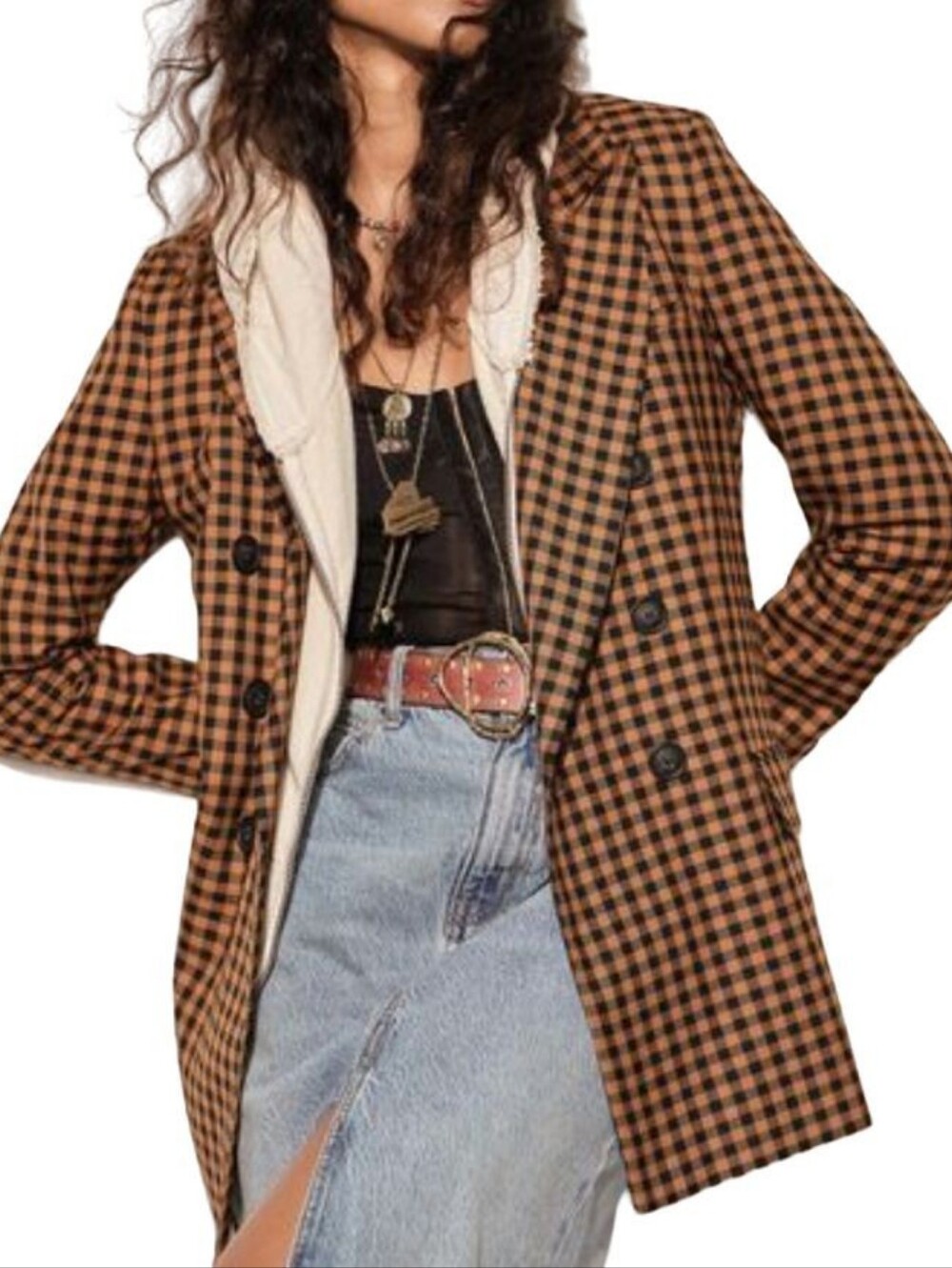 Free People Double Breasted Blazer